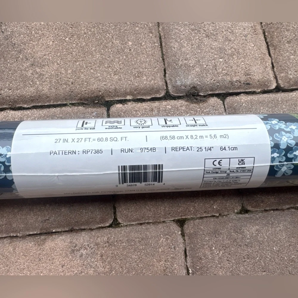 NWT Rifle Paper Co ANTHROPOLOGIE Wallpaper RP7385 Cornflower 1 Double Roll